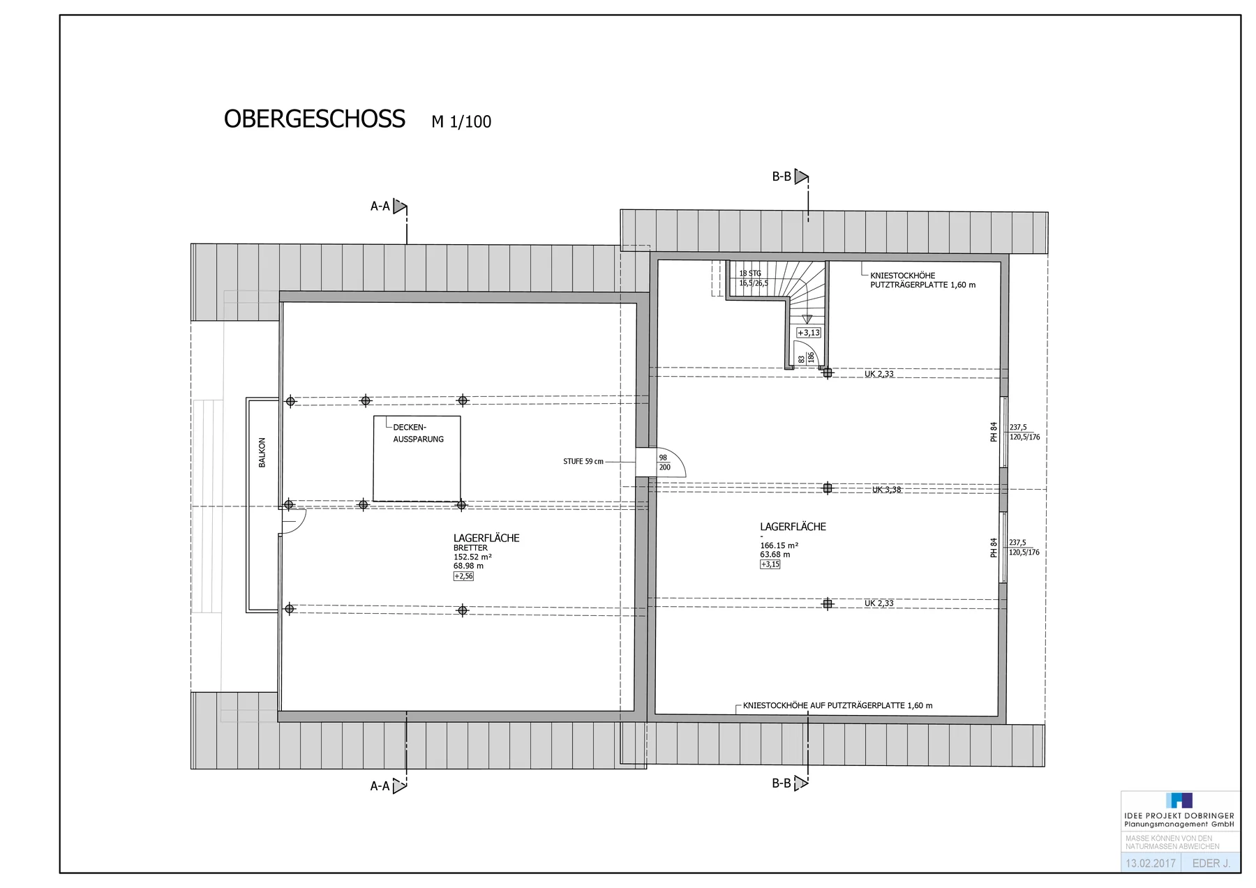 Grundriss Obergeschoß