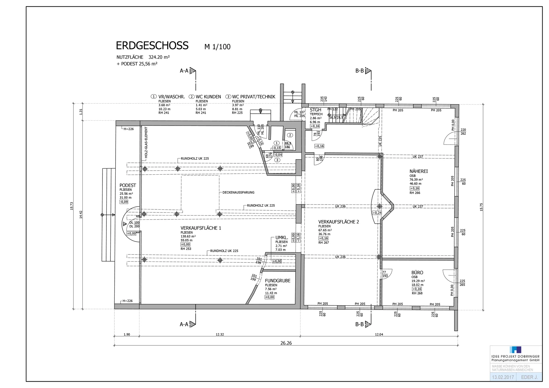 Grundriss Erdgeschoß